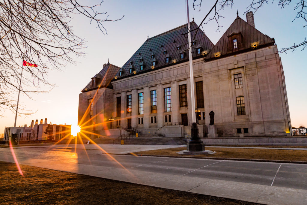 The Supreme Court Building In Ottawa, Ontario, Canada